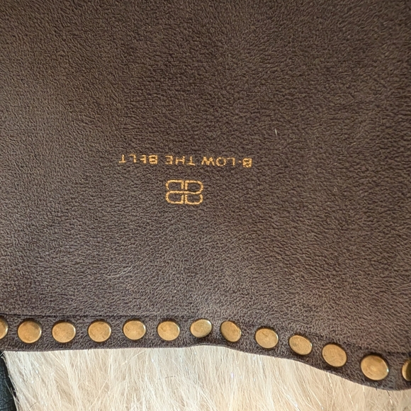 B-Low the Belt Black Tote with Gold Studs - Picture 2 of 10